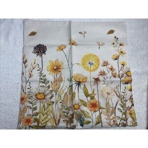 AACORS Fall Flowers 18X18 in Square Throw Pillow Cover Zipper Closure